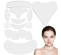 Cerotti Antirughe 18 Pezzi Patch Facciali per Rughe Facciali in Silicone Cuscinetti Antirughe Viso Collo e Petto per Cura della Pelle, Prevenzione riduzione e rughe