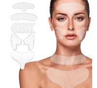 Cerotti antirughe for viso e fronte - 11 pezzi Cerotti antirughe for viso durante la notte for ridurre le rughe sottili, le rughe, il sorriso e il torace, cerotti in silicone riutilizzabili for il tra