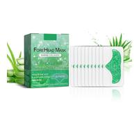 Cerotti antirughe per la fronte 10 pezzi, cerotti antirughe all'aloe levigano linee sottili e rughe con collagene, acido ialuronico, estratto di perla (Aloe)