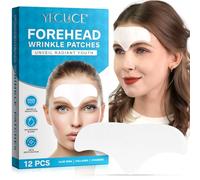 Cerotti Antirughe per La Fronte, 12PCS Cerotti Antirughe per il Viso, Anti Wrinkle Patches,Con Collagene e Vitamina E Per il Viso Durante la Notte