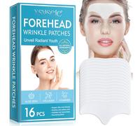 Cerotti antirughe sulla fronte, Strisce antirughe per linee sottili e linee d'espressione, Pelle liscia e compatta durante la notte, Cuscinetti adesivi idratanti delicati per la cura della fronte (2)