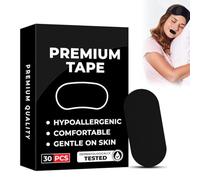 Cerotti Bocca per Dormire, 30 Pezzi Mouth Tape for Sleeping, Nastro Anti-Russamento Morbido e Ipoallergenico, Comodi Anti Russare Cerotti per la Bocca, Favorisce la Respirazione Nasale