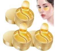 Cerotti contorno occhi in oro 24k, anti-età, idratanti, antirughe, per ridurre rughe sottili e borse sotto gli occhi