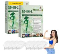 Cerotti Dimagranti 10 In 1 con Nanocroneedle Moringa Berberina X Nad Cerotti Patch Avanzato Nano Microneedle Cerotti Dimagranti Naturali per Tutti i Tipi di Corpo (14pc)