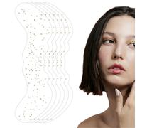 Cerotti Glitter Lentiggine Impermeabili | 6 Pezzi Adesivi Temporanei Macchie | Adesivi Viso Durevoli per Matrimonio Halloween Festival Musicale Cosplay