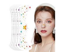 Cerotti Glitter Trucco | Cerotti Lentiggini Impermeabili | 6 Pezzi Impermeabili Effetto Naturale per Cinema Teatro Scuola Truccatori Appassionati Cosplay