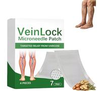 Cerotti Lenitivi per Gambe con Microneedle,4 Pezzi Traspiranti ad Azione Prolungata 8 Ore, Ideali per il Relax Serale e la Cura delle Vene Varicose, la mobilità e la flessibilità di ginocchia (A-1PC)