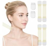 Cerotti Lifting Viso,Face Tape Viso Lifting,Face Lifting Tape Invisible Per Collo E Doppio Mento,Sollevamento Immediato Del Contorno Del Collo,Traspirante E Comodo,Fissaggio Stabile E Non Cadente