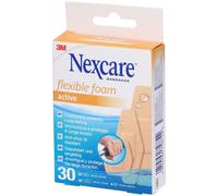 Cerotti Nexcare™ Active Flexible Foam, assortiti, confezione 4x30 St
