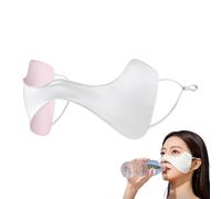 Cerotti per il Viso - Set di 2 in Seta Riutilizzabile con Filtro UV - Copriocchi Solare,Per Donna Estate Golf Corsa Viaggio