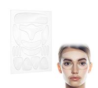 Cerotti Per Il Viso Silicone Pad, 16 Pezzi Silicone Patch Antirughe, Patch Riutilizzabile Viso Antirughe Silicone, Ridurre le Rughe e le Linee Sottili e Levigare la Pelle