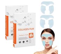 Cerotti per maschera al collagene, Maschera idratante, Maschera viso al collagene biologico, Maschera in pellicola di collagene per il viso, Maschera idratante profonda (2pcs)