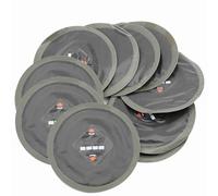 Cerotti per riparazione pneumatici 90mm in gomma naturale, 10 pezzi - Ripara rapidamente forature, leggero e sottile, ideale per emergenze e uso su pneumatici tubeless