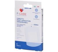 Cerotti Post Operatori Impermeabili F-Care 7,5X10 Cm 5 Pezzi 4x5 St