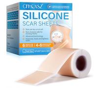 Cerotti silicone cicatrici, 4x300cm Silicone Scar Sheets, Cerotti Cicatrici Tratta tutte le cicatrici ammorbidisce e leviga le cicatrici causate da taglio cesareo, chirurgia,ustioni e acne