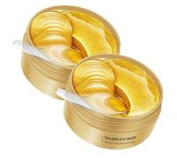 Cerotti sotto gli occhi, cerotti dorati per occhiaie, borse gonfie sotto gli occhi, rimozione delle linee, anti-invecchiamento e riduzione delle rughe, 60 compresse/scatola (2)