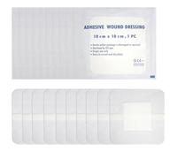 Cerotti sterili per ferite 10 x 10 cm, 20 pezzi Compresse non adesive, sterile autoadesiva con forte aderenza, protegge da tagli e graffi, rimozione indolore, confezionata singolarmente