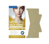 Cerotti tonificanti contro pieghe e doppio mento, strisce riutilizzabili per stringere il collo, nastro di sollevamento invisibile per ridurre le rughe (1)