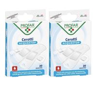 Cerotto Acquastop Assortiti Profar 20 Pezzi 2x20 pz Cerotto