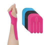 Cerotto Kinesiologico Precut 15 Pezzi Nastro Elastico Sportivo per Polso, Impermeabile e Traspirante Tape Kinesiologico Cotone per Crossfit Fitness Fisioterapia Dolore Braccio e Supporto Articolare