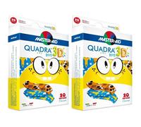 Cerotto Master-Aid Quadra 3D Boys 20 Pezzi Assortiti 2x20 St
