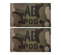 Cerotto per gruppo sanguigno O, tattico, in nylon, a infrarossi, riflettente, identificazione del morale, identificazione medica militare per il gruppo sanguigno, durevole, leggero, essenziale per