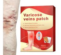 Cerotto Per Vene Varicose - 12 Pezzi Di Adesivo Per La Circolazione Delle Gambe, Pasta Per La Rimozione Delle Vene Varicose In Tessuto Non Tessuto | Il Trattamento Contro La Vena Del Rafforza, M