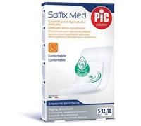 Cerotto pic soffix med in tnt con tampone centrale assorbente sterile monouso 10x12 cm antibatterico 5 pezzi