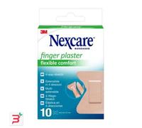 Nexcare Flexible Comfort Finger Plasters, 44,5 mm x 51 mm, confezione da 10 pezzi