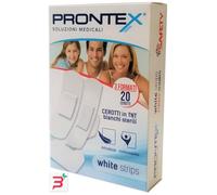 CEROTTO PRONTEX WHITE STRIPS IN TESSUTO NON TESSUTO BIANCO STERILE 3 FORMATI 20 PEZZI