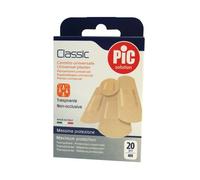 Cerotto Pronto Classico in Polietilene con Fori Tridimensionali A Forma di Cono per Garantire La Massima Traspirabilita' Misure Assortite 20 Pezzi