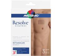CEROTTO SILICONICO RETTANGOLARE MASTER-AID RESOLVE CICATRICI 7X5CM 3 PEZZI