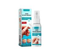 Cerotto spray liquido per la protezione della pelle, cerotto spray trasparente contro tagli, pellicola protettiva impermeabile con effetto antibatterico ad asciugatura rapida (azzurro, 10,7 x 2,8 cm)