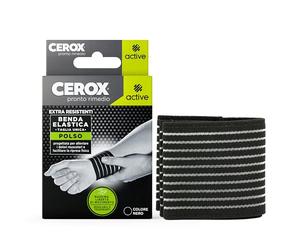 Cerox Active, Tutore per Polso - Bendaggio extra-resistente, regolabile e traspirabile - Ideale per l’uso quotidiano e per lo sport - 1 benda per confezione - Taglia Unica