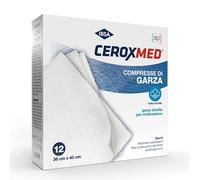 Ceroxmed Compresse di Garza Sterili 36x40 cm 12 Pezzi