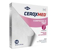 CEROXMED GARZA COMPRESSA IN TESSUTO NON TESSUTO 10X10 CM 12 PEZZI