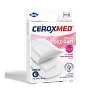 IBSA Cerotti Ceroxmed Dress Delicati con garza alto spessore per pelli sensibili 7,5 x 5 cm 6 pezzi