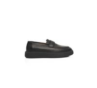 Cerruti 1881 Black Leather Men's Loafer - EU42/US9