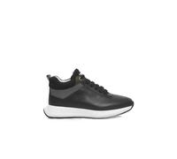 Cerruti 1881 Black Leather Women Sneaker - EU36/US6