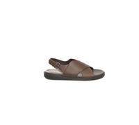 Cerruti 1881 Brown Cowhide Men Sandal - EU42/US9