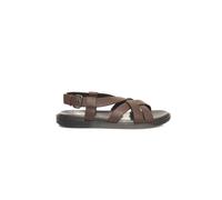 Cerruti 1881 Brown Leather Men Sandal - EU42/US9