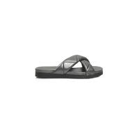 Cerruti 1881 Gray Lambskin Women Sandal - EU38/US8