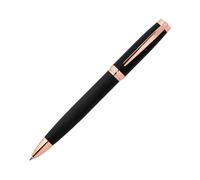 Cerruti 1881 Myth Black Rose Gold Ballpoint Pen - Model NSY1454E