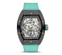 Cerruti 1881 Orologio Ovaro Uomo - 48 MM, Turchese/Nero, Moderno