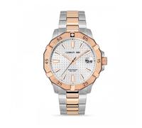 Cerruti 1881 Vallelaghi CIWGH2116704 Men's Quartz Watch - Two-Tone Stainless Steel, White Dial