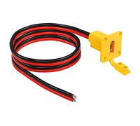 CERRXIAN 10AWG XT90 maschio filo nudo con pannello di montaggio, spina maschio XT90 con pannello Mout per aprire filo nudo per batteria RC Lipo FPV Drone (1m)