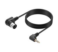 CERRXIAN 2 cavi da 5 pin DIN a 3,5 mm, da 90 gradi MIDI DIN-5 pin a 90 gradi da 3,5 mm a jack stereo TRS da 3,5 mm a 1/8 pollici per altoparlanti, tastiera MIDI - 1,5 m/5 ft