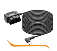 CERRXIAN Cavo di alimentazione Micro OBD da 11,5 piedi per OBD 90 gradi tipo C registratore di guida 24 ore/modalità AC (tipo C L)