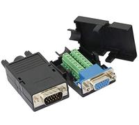 CERRXIAN, connettore per scheda terminali di Breakout, D-SUB DB15, 3 file VGA 3+9 maschio + femmina 15 pin (1 coppia)