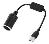 CERRXIAN Spina USB-A a presa accendisigari da 12 V, cavo convertitore step-up per registratore di guida, cane elettronico